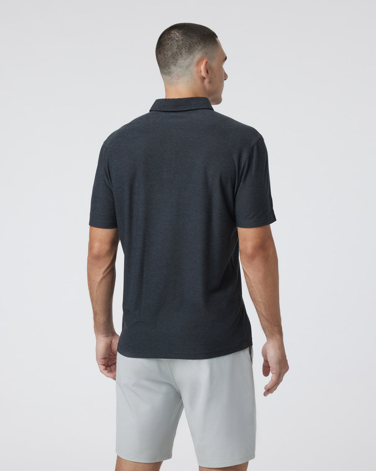 Vuori Strato Tech Polo Men's Charcoal Tech Polo Shirt