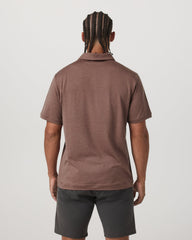 Vuori Short Sleeve Ponto Performance Polo Sable Heather