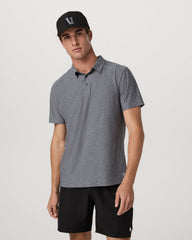 Vuori Strato Tech Polo Men's Heather Grey Polo Shirt
