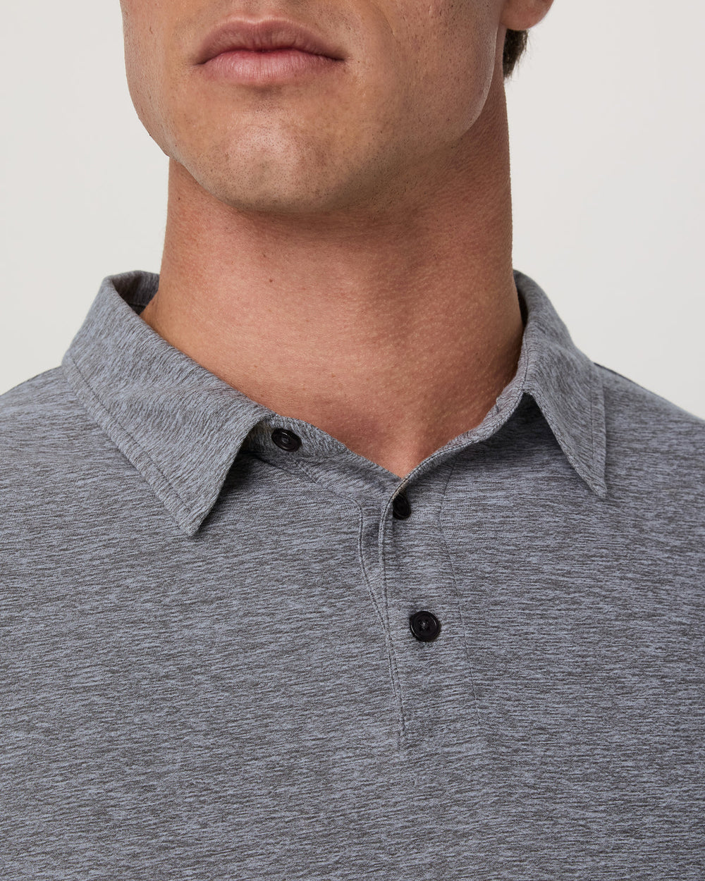Vuori Strato Tech Polo Men's Heather Grey Polo Shirt