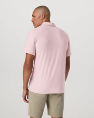 Vuori Strato Tech Polo Men's Faded Rose Heather Polo Shirt