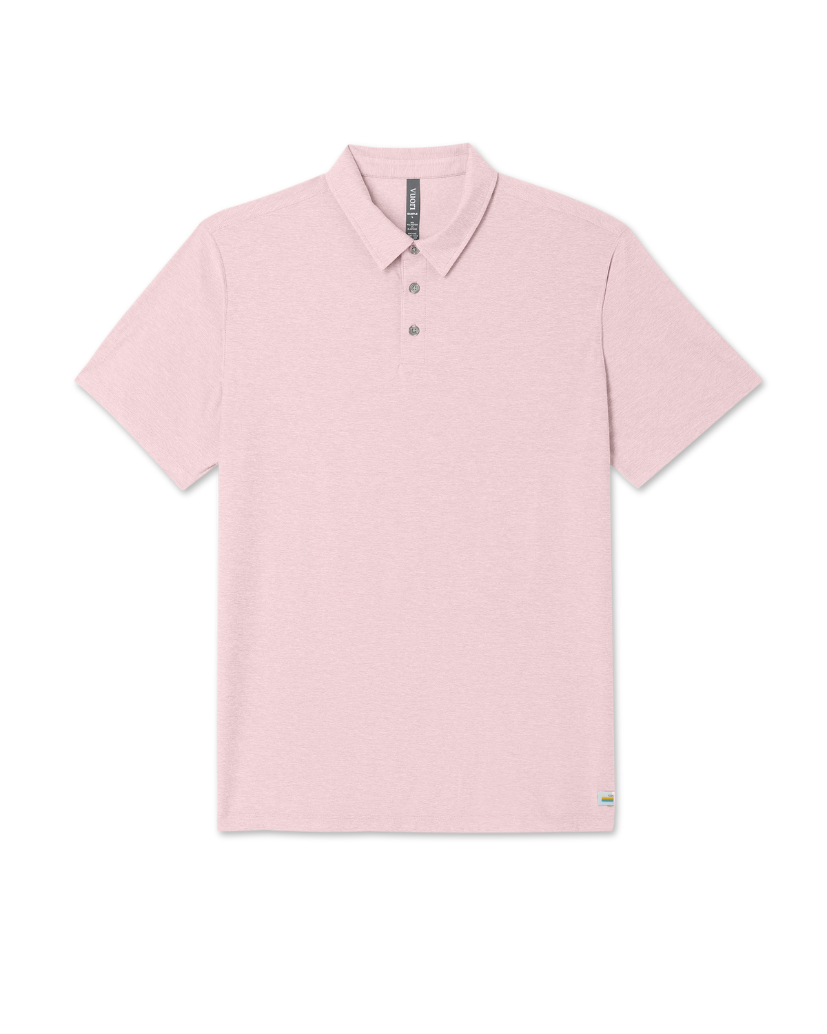 Vuori Strato Tech Polo Men's Faded Rose Heather Polo Shirt