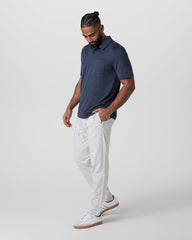 Vuori Short Sleeve Ponto Performance Polo Azure Heather