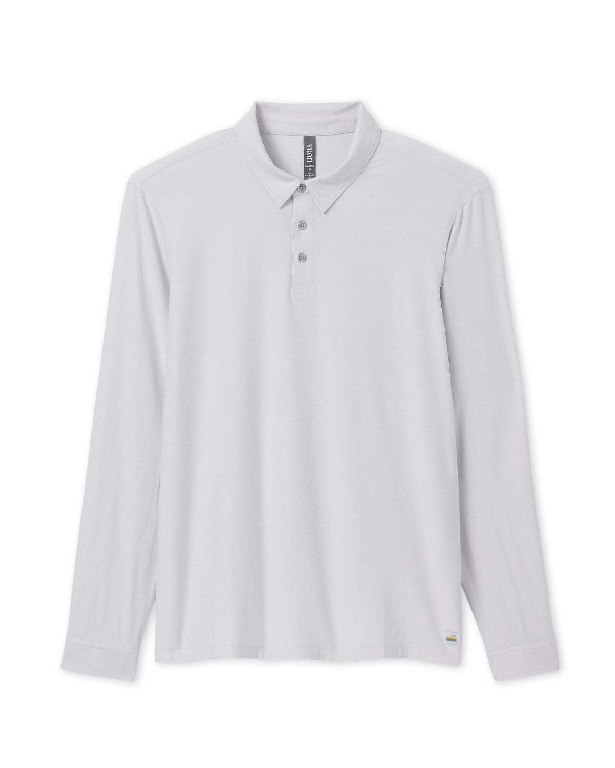 Vuori Long Sleeve Strato Tech Polo Frost Grey Heather