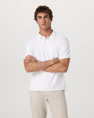 Vuori Men's Short Sleeve Ponto Performance Polo White