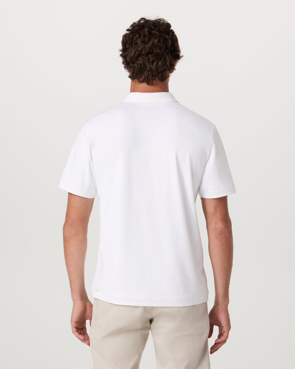 Vuori Men's Short Sleeve Ponto Performance Polo White