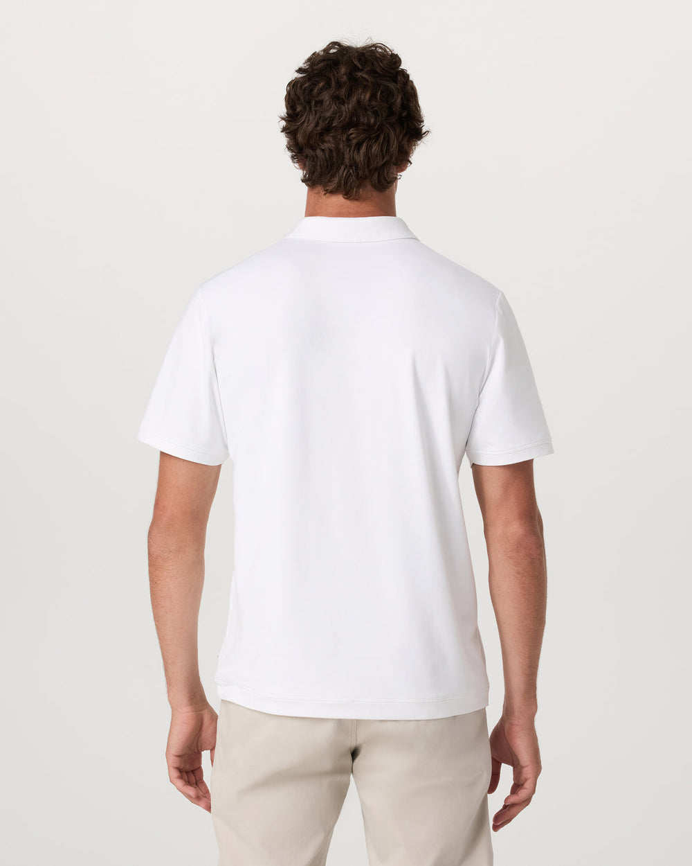 Vuori Men's Short Sleeve Ponto Performance Polo White