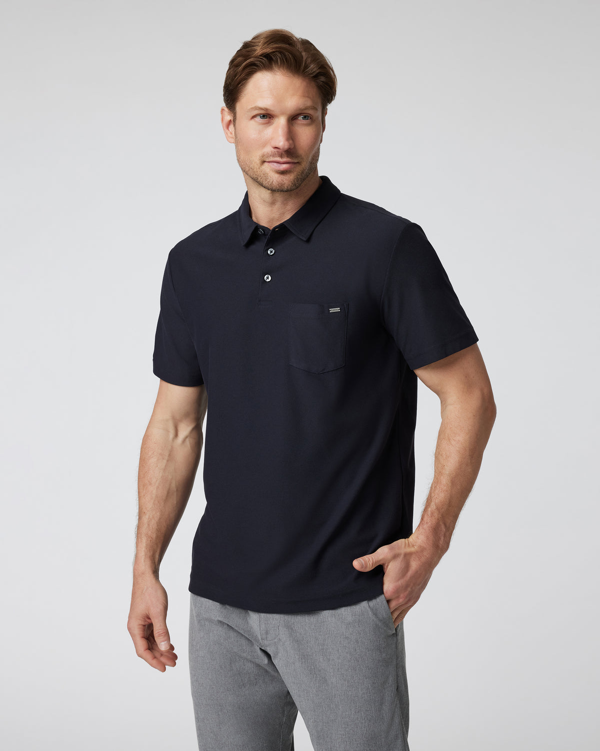 Vuori Ace Polo Men's Black Polo Clothing