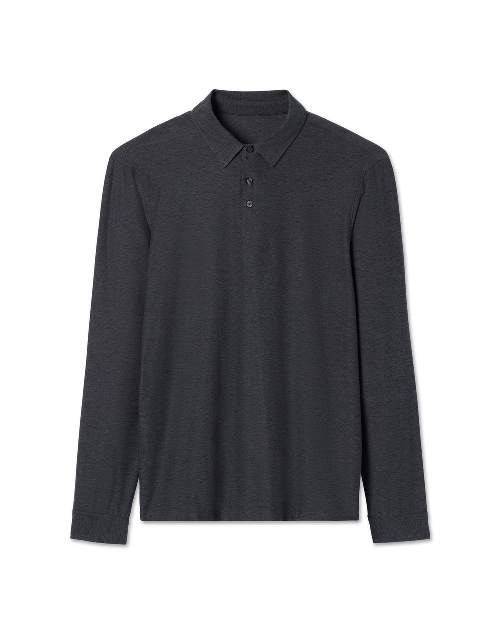 Vuori Long Sleeve Strato Tech Polo Charcoal Heather