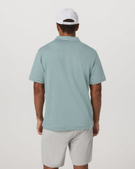 Vuori Short Sleeve Ponto Performance Polo Misty Blue Heather