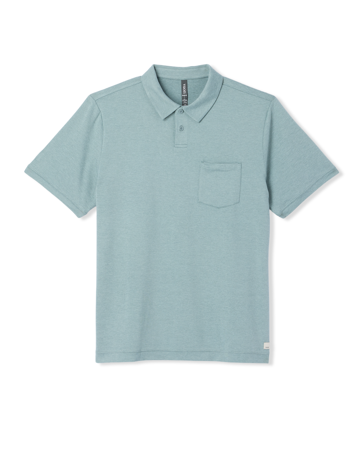 Vuori Short Sleeve Ponto Performance Polo Misty Blue Heather