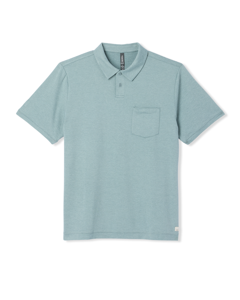 Vuori Short Sleeve Ponto Performance Polo Misty Blue Heather