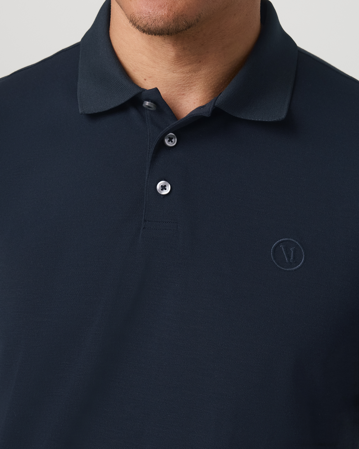 Vuori Men's Short Sleeve Gamepoint Polo 2.0 Ink - Non Tipped