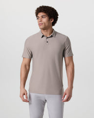 Vuori Strato Tech Polo Men's Mocha Heather Polo