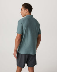Vuori Strato Tech Polo Men's Bluegrass Heather Polo Shirt