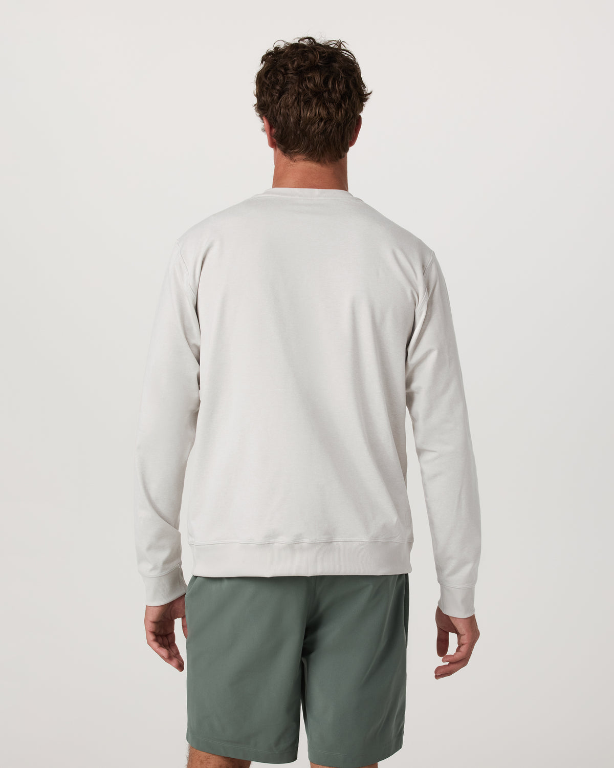 Vuori Men's Long Sleeve Coronado Henley - Relaxed Salt Heather