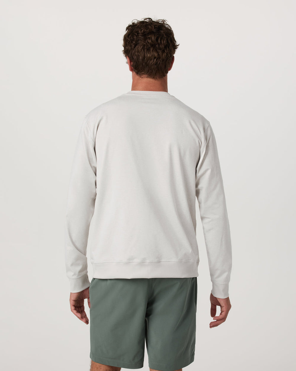 Vuori Men's Long Sleeve Coronado Henley - Relaxed Salt Heather