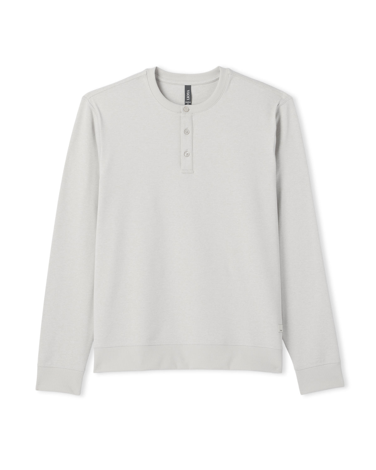 Vuori Men's Long Sleeve Coronado Henley - Relaxed Salt Heather