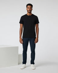 Vuori Short-Sleeve Tuvalu Henley Men's Black Henley Shirt
