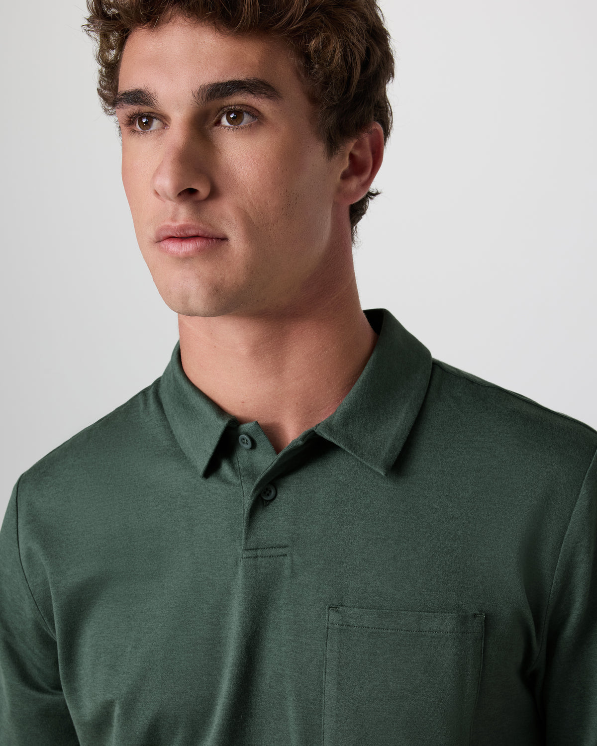Vuori Short Sleeve Ponto Performance Polo Marsh Heather
