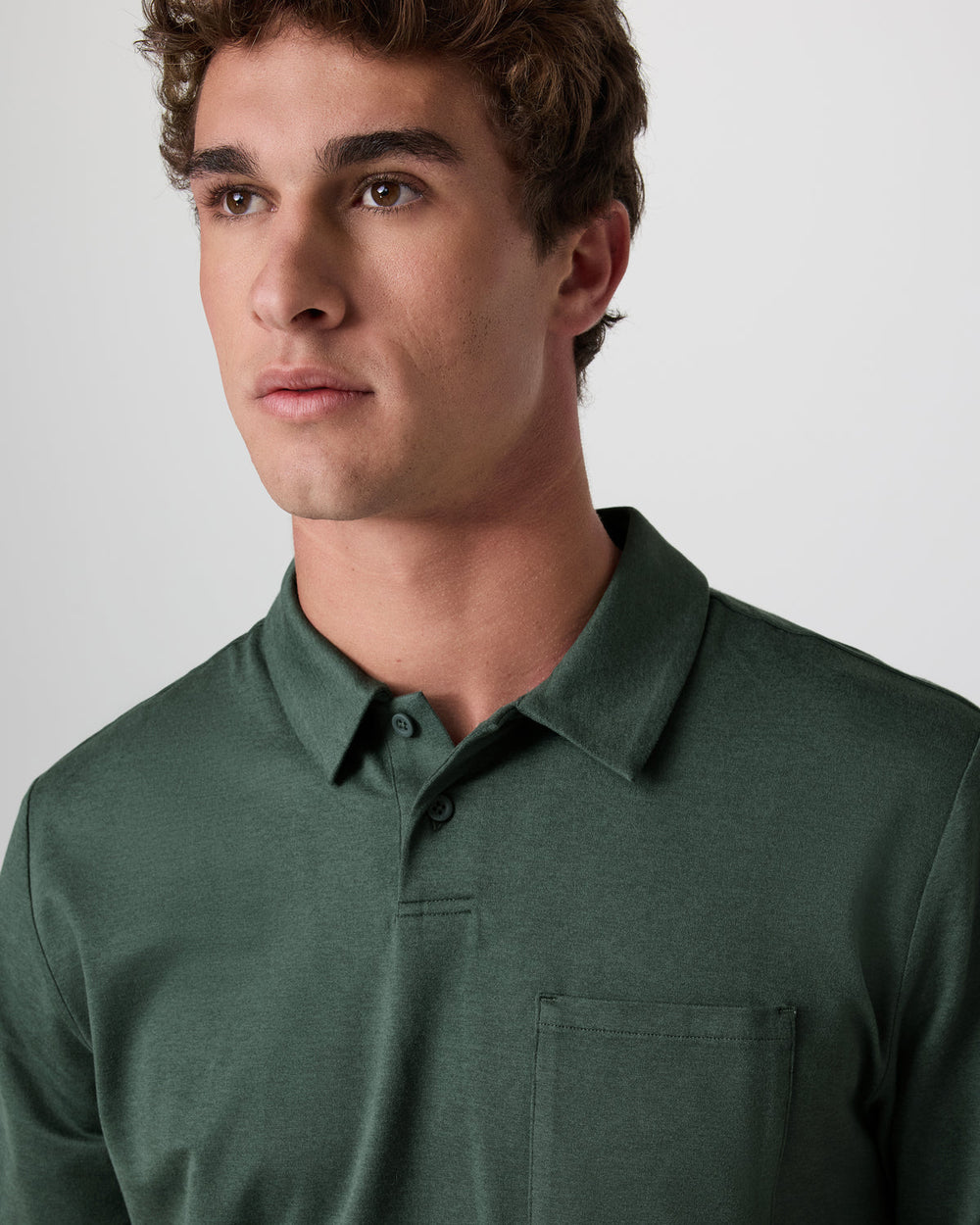 Vuori Short Sleeve Ponto Performance Polo Marsh Heather