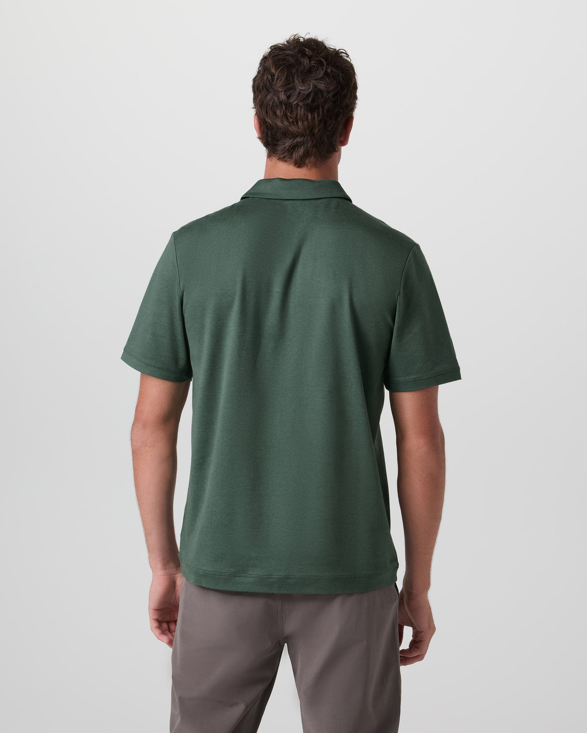Vuori Short Sleeve Ponto Performance Polo Marsh Heather