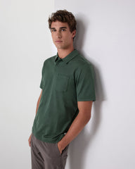 Vuori Short Sleeve Ponto Performance Polo Marsh Heather