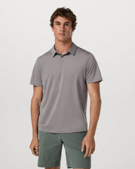 Vuori Short Sleeve Viewpoint Polo 2.0 Men's Cavern Grey Shirt