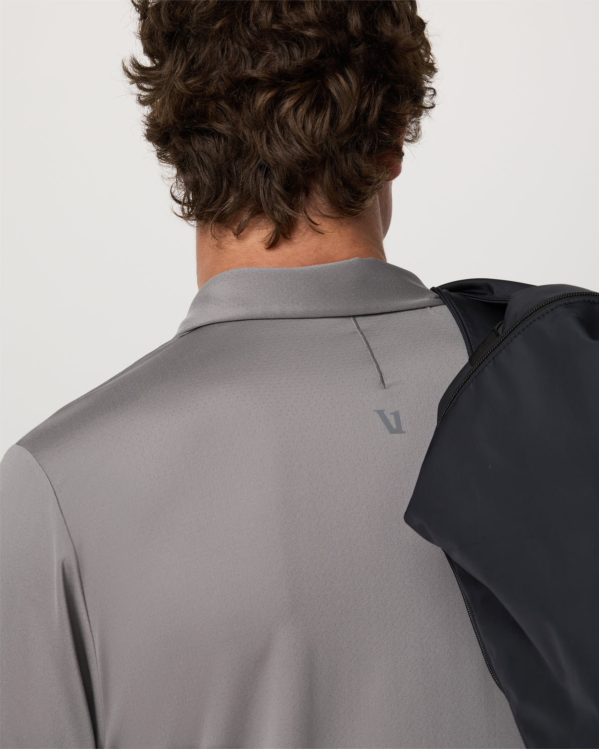 Vuori Short Sleeve Viewpoint Polo 2.0 Men's Cavern Grey Shirt