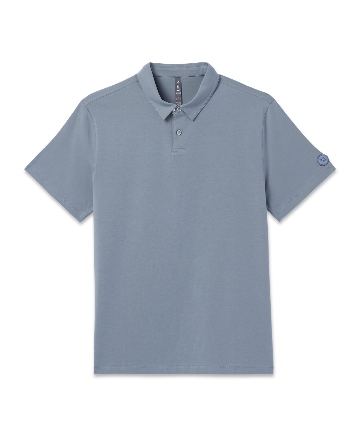 Vuori Short Sleeve Feather Polo Dusty Blue