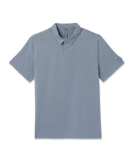 Vuori Short Sleeve Feather Polo Dusty Blue