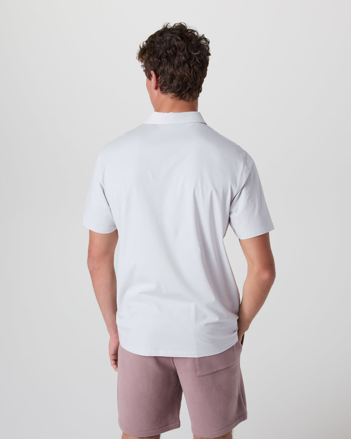 Vuori Short Sleeve Feather Polo Frost Grey