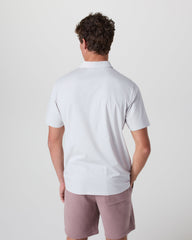 Vuori Short Sleeve Feather Polo Frost Grey