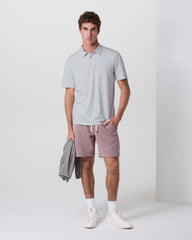Vuori Short Sleeve Feather Polo Frost Grey
