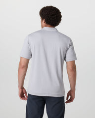 Vuori Short Sleeve Ponto Performance Polo Frost Grey Heather