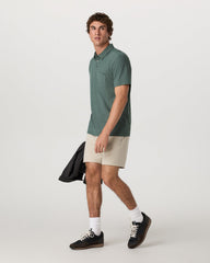 Vuori Ace Polo Men's Agate Green Performance Polo Shirt