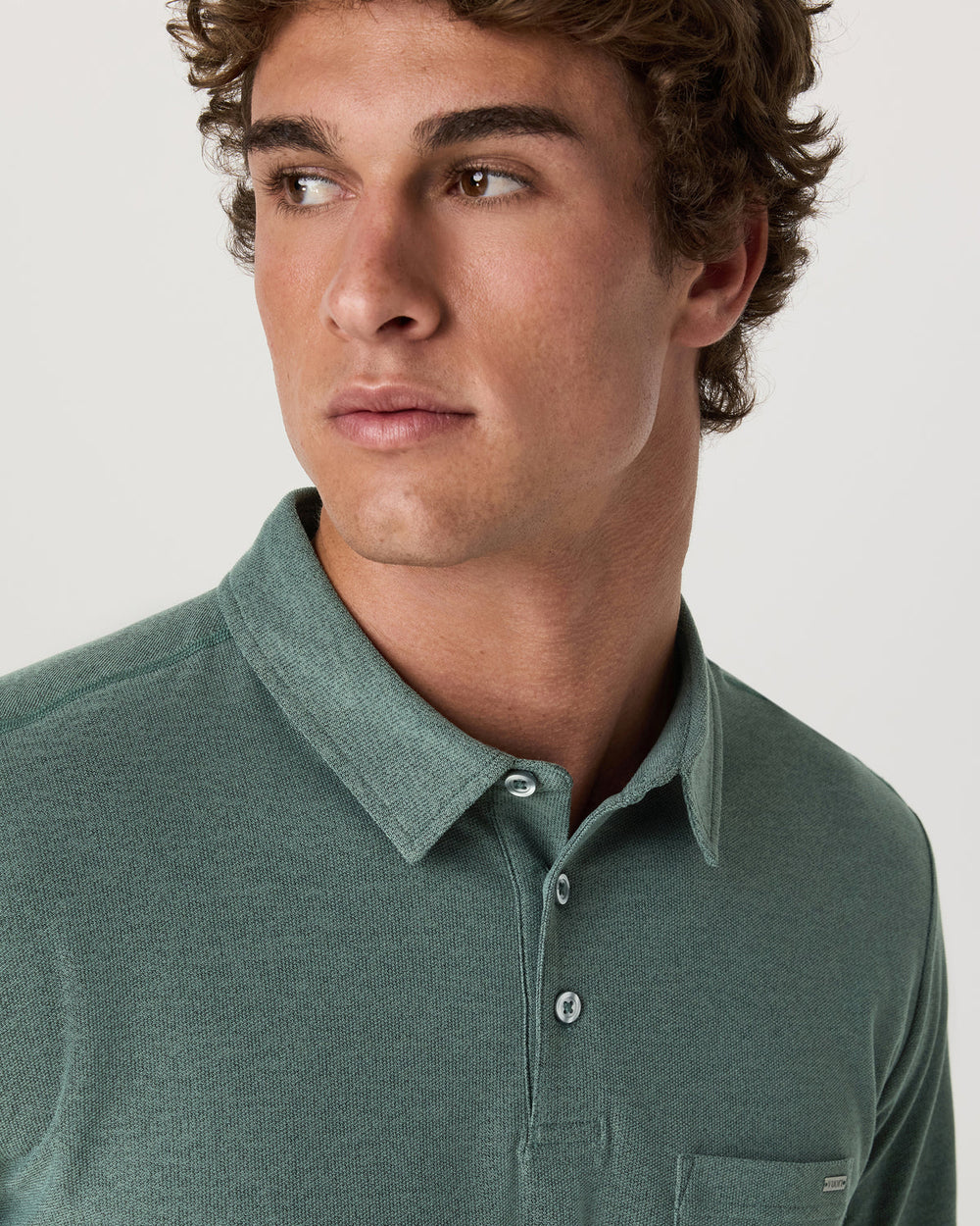 Vuori Ace Polo Men's Agate Green Performance Polo Shirt