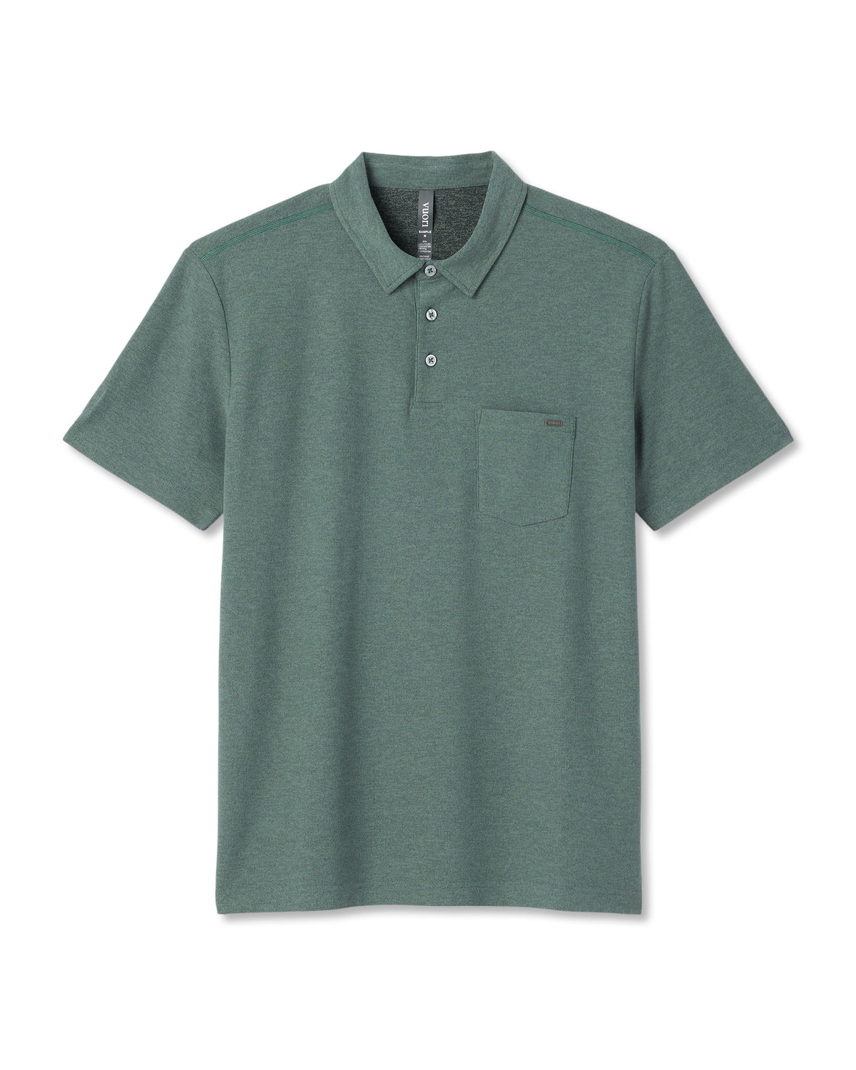Vuori Ace Polo Men's Agate Green Performance Polo Shirt