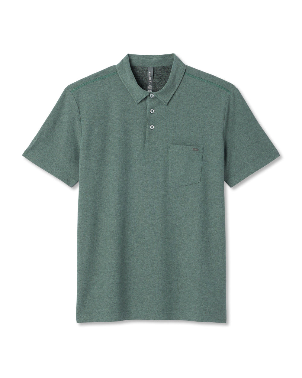 Vuori Ace Polo Men's Agate Green Performance Polo Shirt