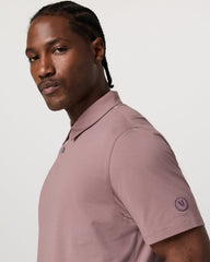 Vuori Short Sleeve Feather Polo Zion Rose