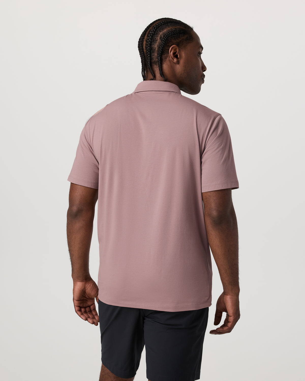 Vuori Short Sleeve Feather Polo Zion Rose