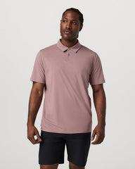 Vuori Short Sleeve Feather Polo Zion Rose