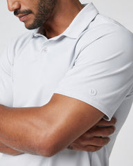 Vuori Gamepoint Polo Men's Frost Grey Tennis Polo
