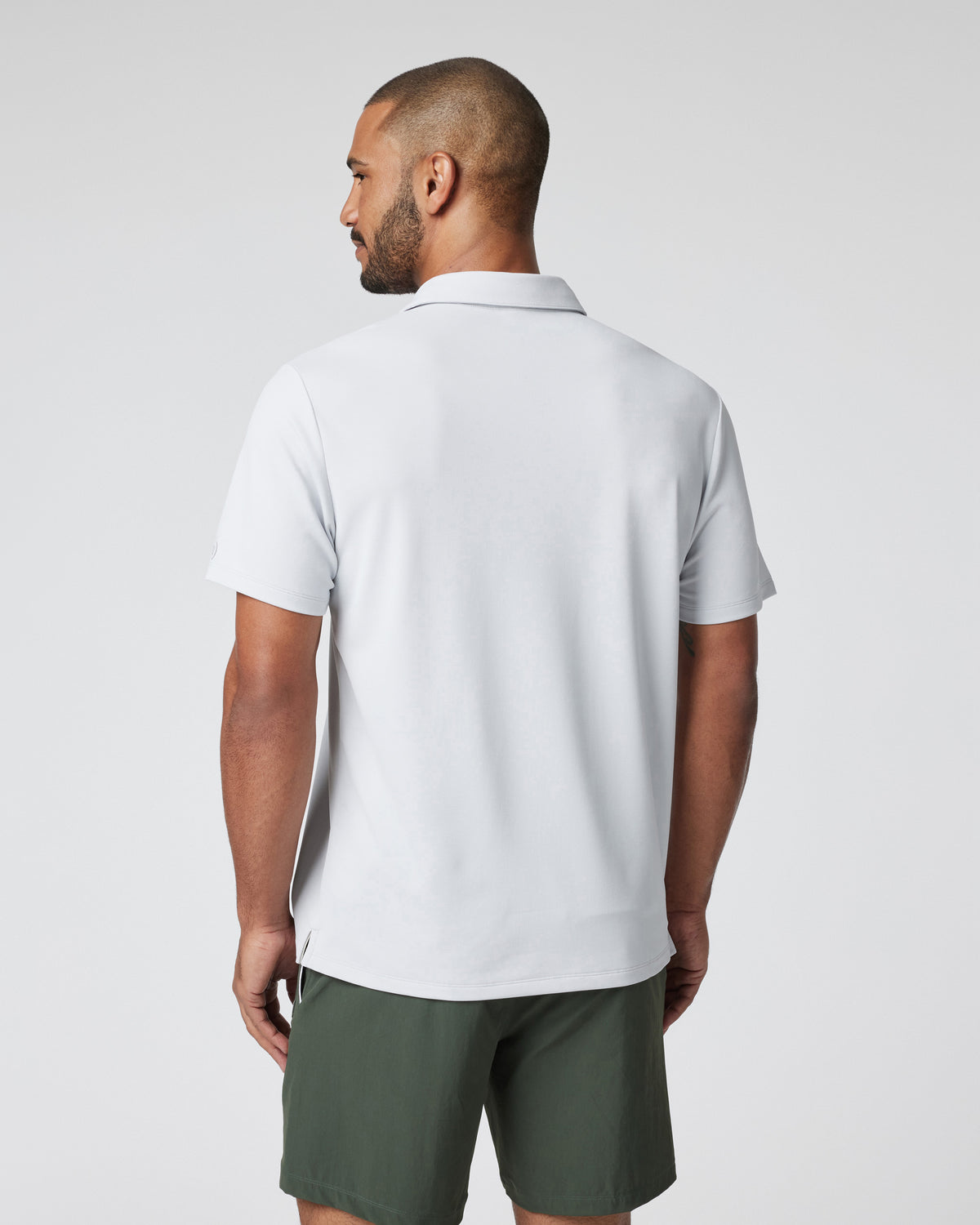 Vuori Gamepoint Polo Men's Frost Grey Tennis Polo
