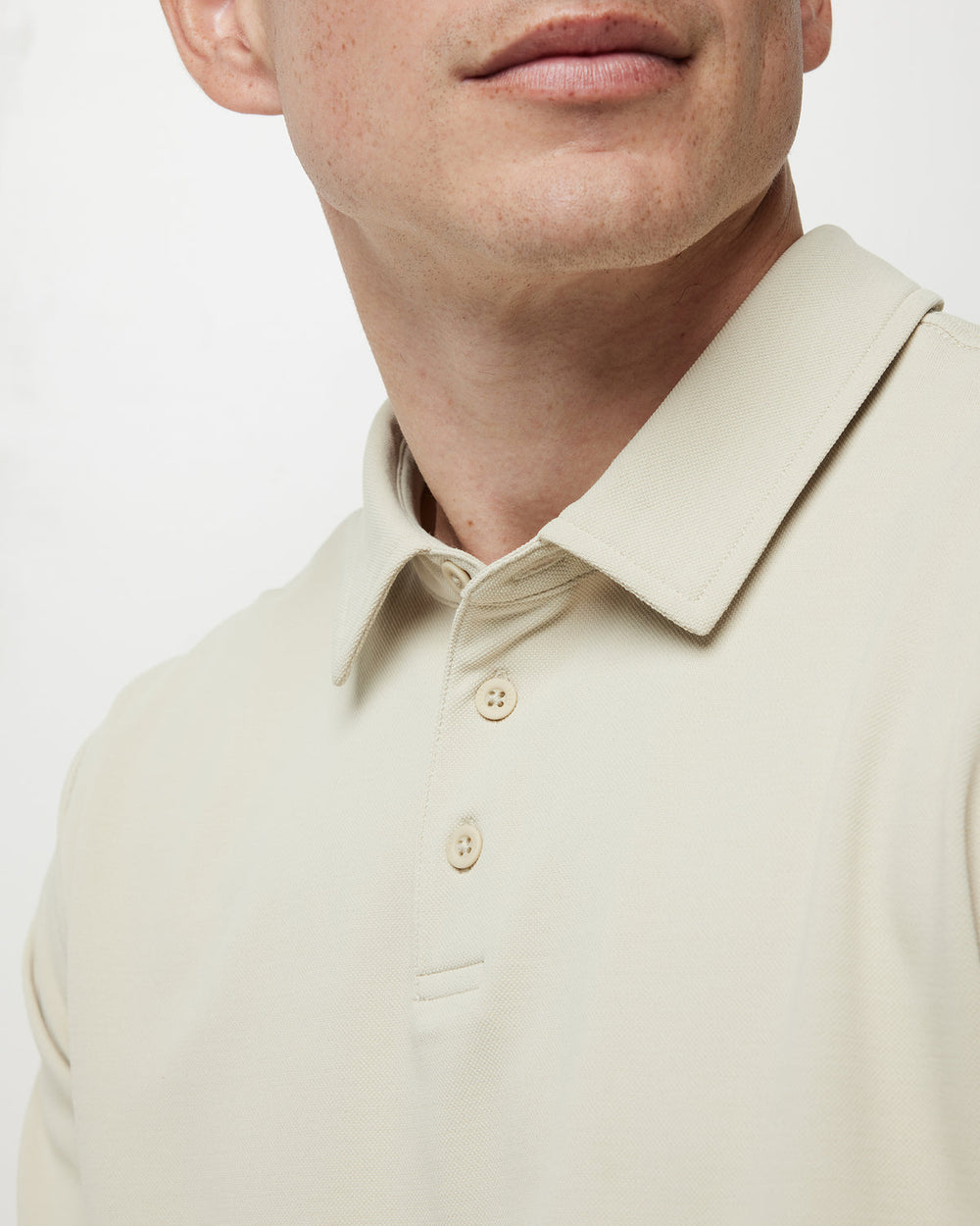 Vuori Gamepoint Polo Men's Cashew Tennis Polo