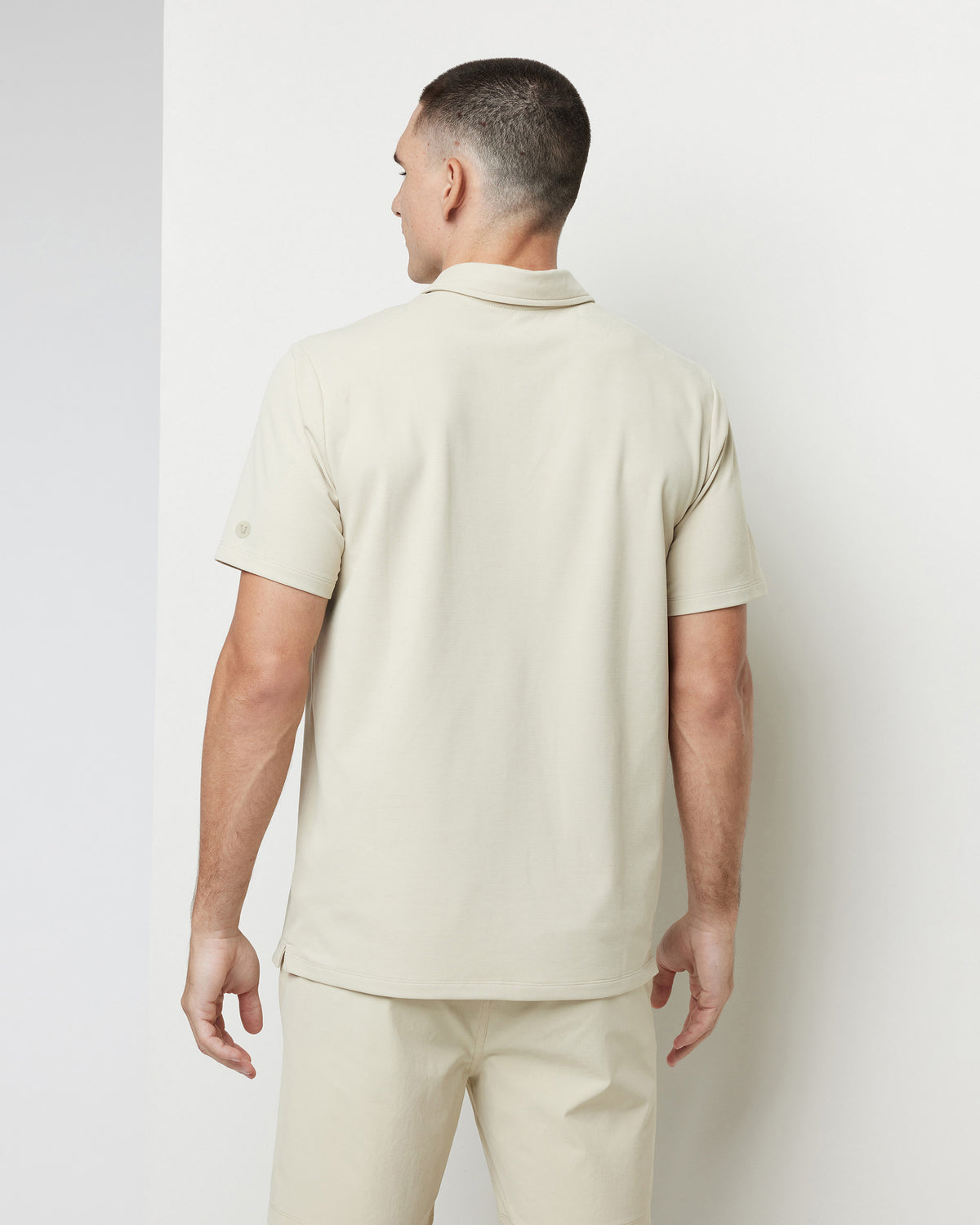 Vuori Gamepoint Polo Men's Cashew Tennis Polo