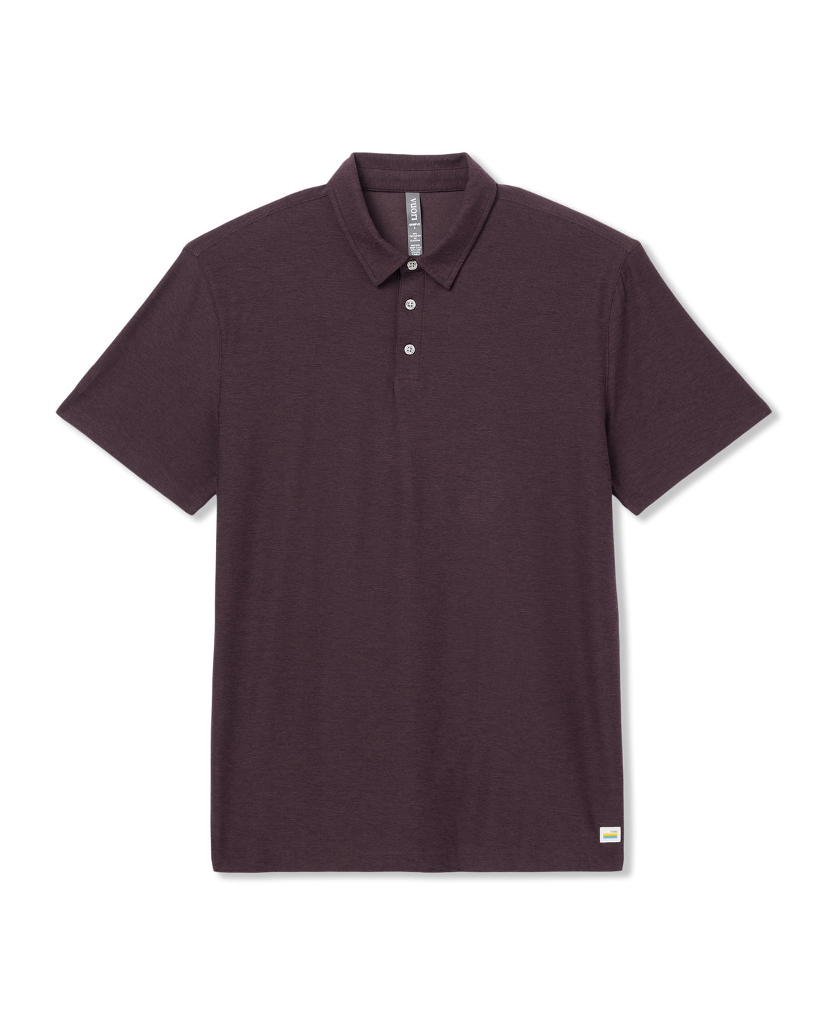 Vuori Strato Tech Polo Men's Raisin Heather Performance Shirt