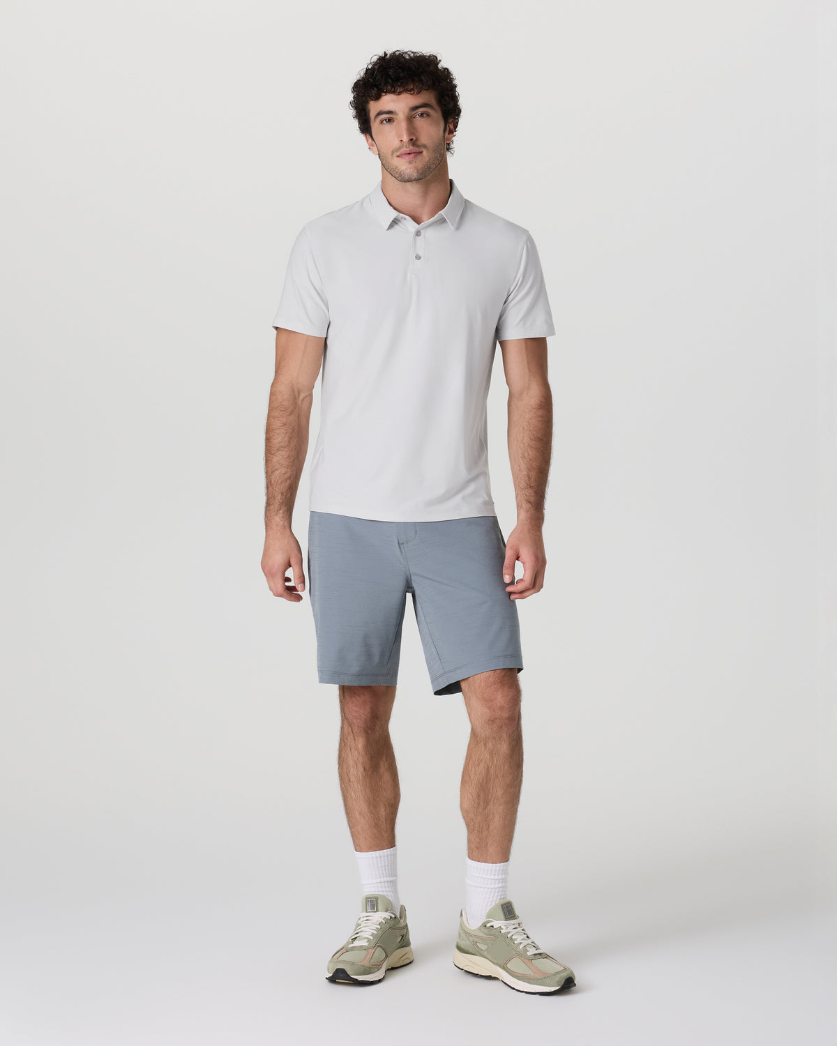 Vuori Strato Tech Polo Men's Frost Grey Heather Polo