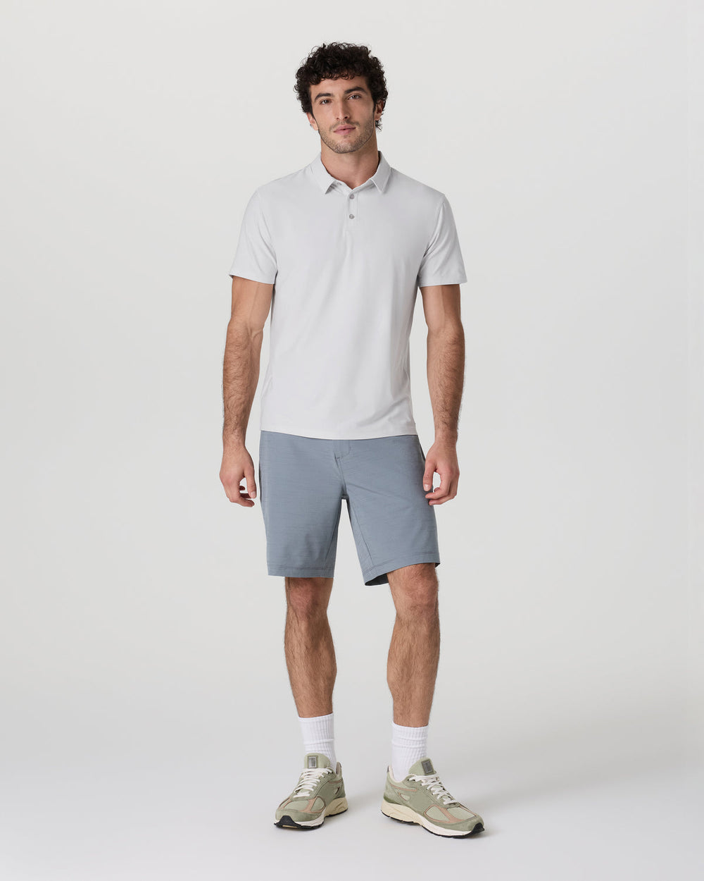 Vuori Strato Tech Polo Men's Frost Grey Heather Polo