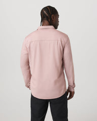 Vuori Long Sleeve Knit Oxford Button Down - Classic Fit Mauve